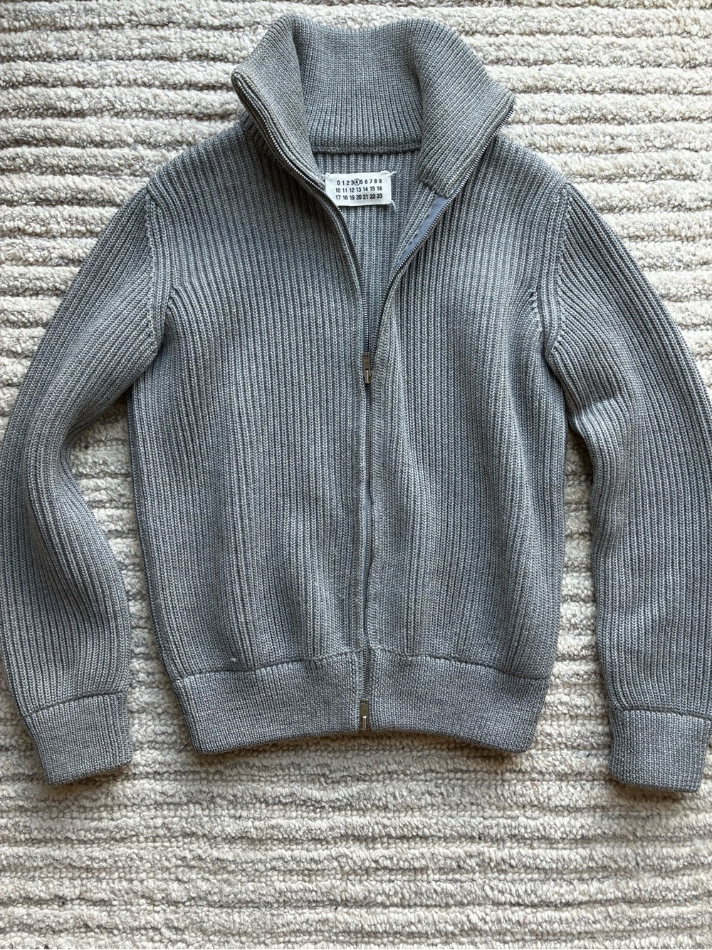 Maison Martin Margiela Ribbed Full-Zip sweater Jacket
